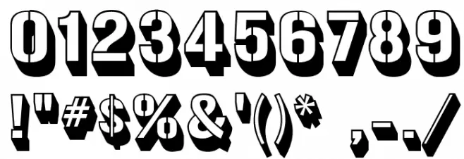 Gunplay3D-Regular Font OTHER CHARS