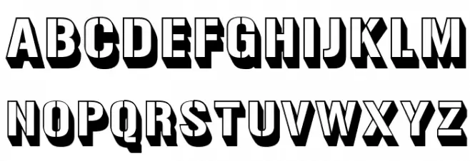 Gunplay3D-Regular Schriftart Groß