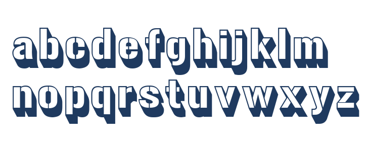 Gunplay3D-Regular Lowercase