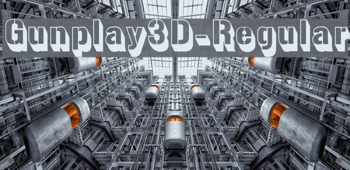Gunplay3D-Regular Font examples