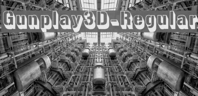 Gunplay3D-Regular Font examples