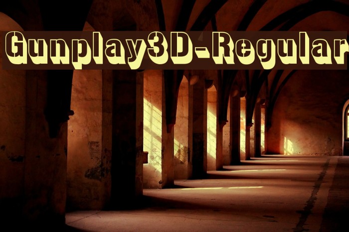 Gunplay3D-Regular Font examples