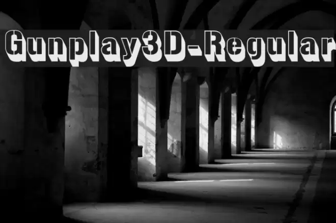 Gunplay3D-Regular Font examples