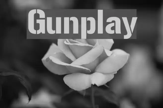 Gunplay Font examples