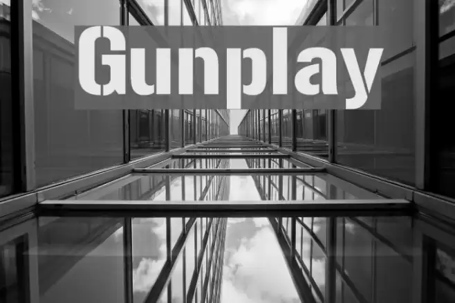 Gunplay Font examples