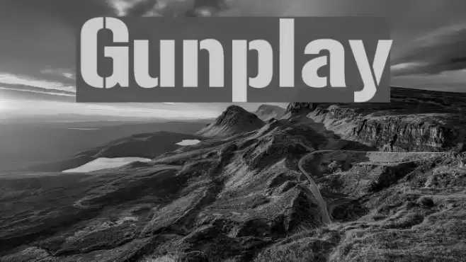 Gunplay Font examples