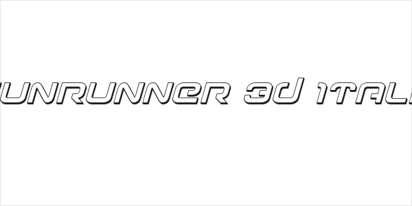 Gunrunner 3D Italic Logo