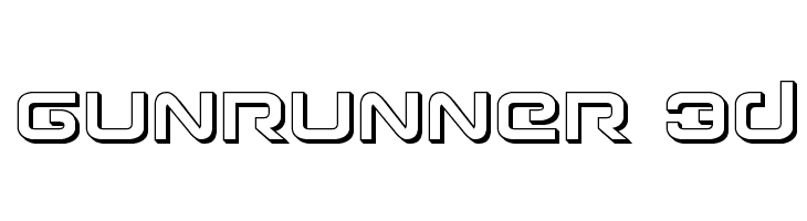 Gunrunner 3D  Descarca Fonturi Gratis