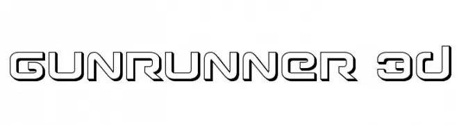 Gunrunner 3D  Descarca Fonturi Gratis