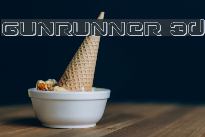 Gunrunner 3D Font examples