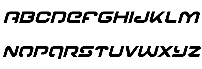 Gunrunner Bold Italic Font LOWERCASE