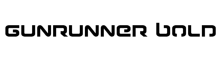 Gunrunner Bold  フリーフォントのダウンロード