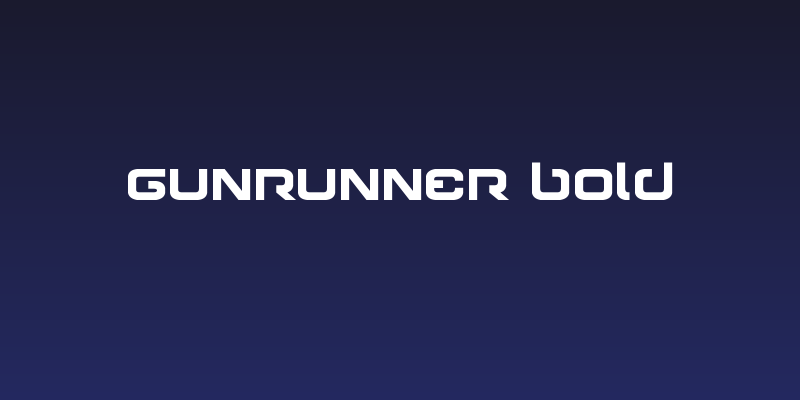 Gunrunner Bold Social Header