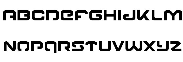 Gunrunner Bold Font LOWERCASE