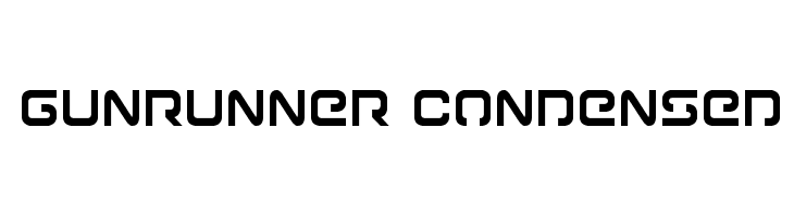 Gunrunner Condensed Fonte
