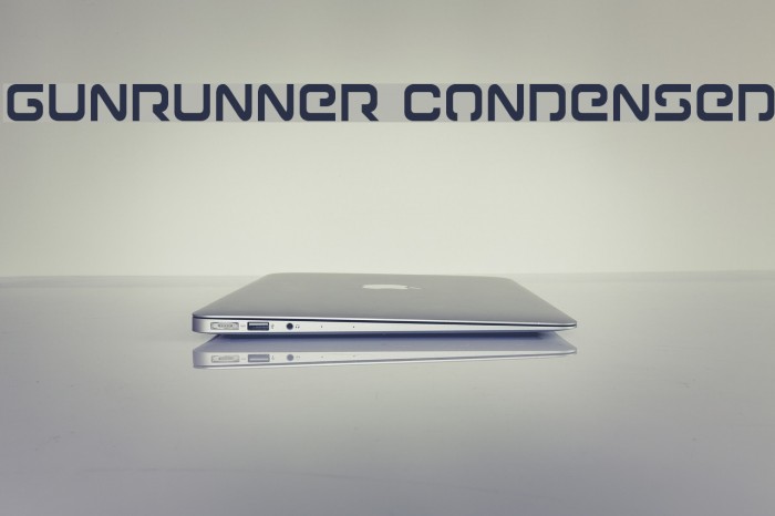 Gunrunner Condensed Font examples