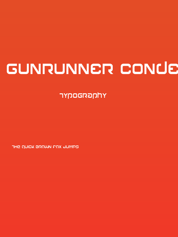 Gunrunner Condensed Poster