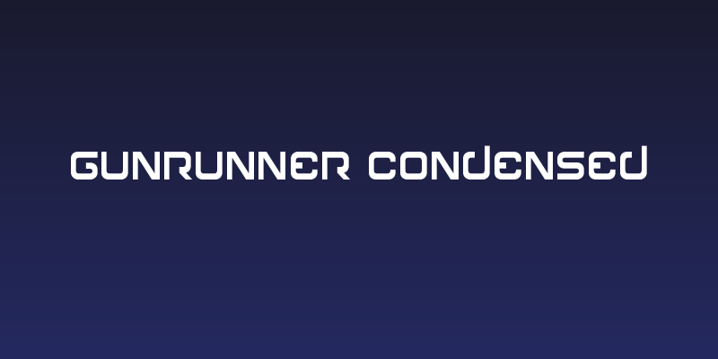 Gunrunner Condensed Social Header