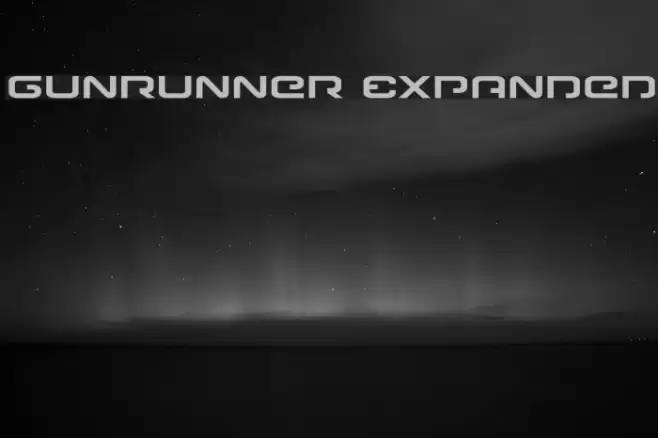 Gunrunner Expanded フォント examples