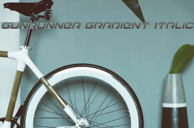 Gunrunner Gradient Italic Example 1