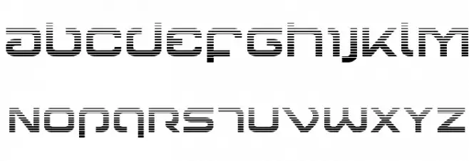 Gunrunner Gradient Schriftart Groß