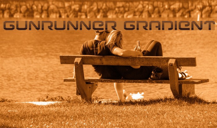 Gunrunner Gradient Fonte examples