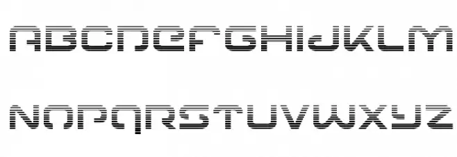Gunrunner Gradient Caratteri MINUSCOLO