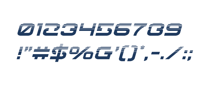 Gunrunner Halftone Italic Other Characters