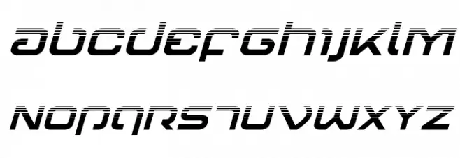 Gunrunner Halftone Italic Polices MAJUSCULES