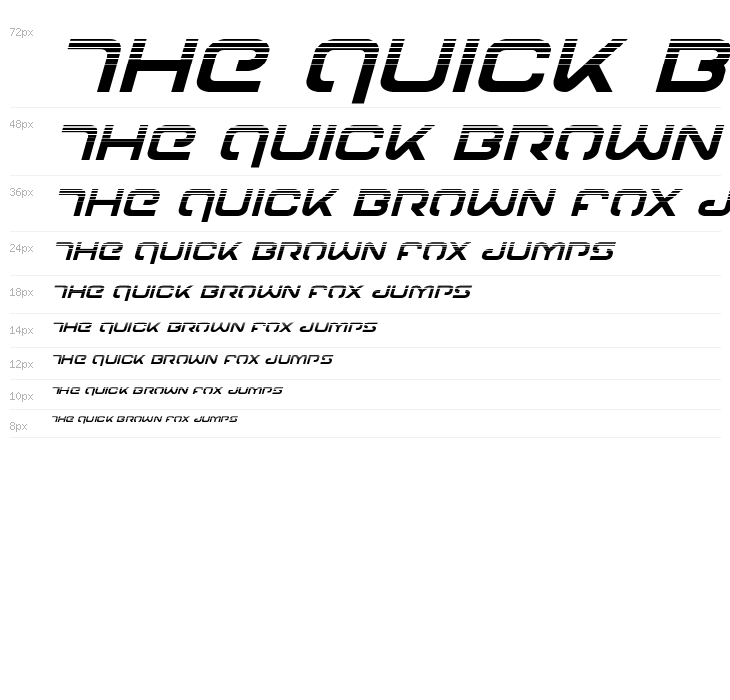 Gunrunner Halftone Italic Waterfall