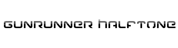 Gunrunner Halftone  Frei Schriftart Herunterladen