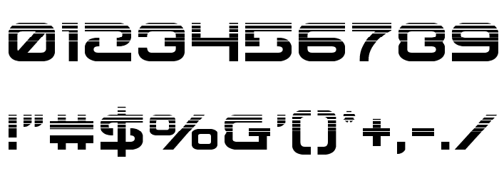 Gunrunner Halftone Font OTHER CHARS