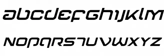 Gunrunner Italic Fonte MAIÚSCULAS
