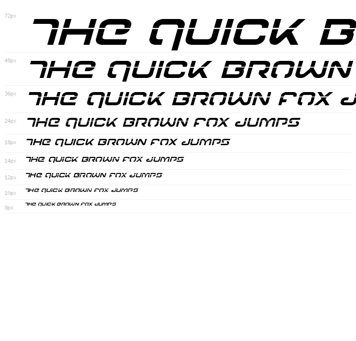 Gunrunner Laser Italic Waterfall