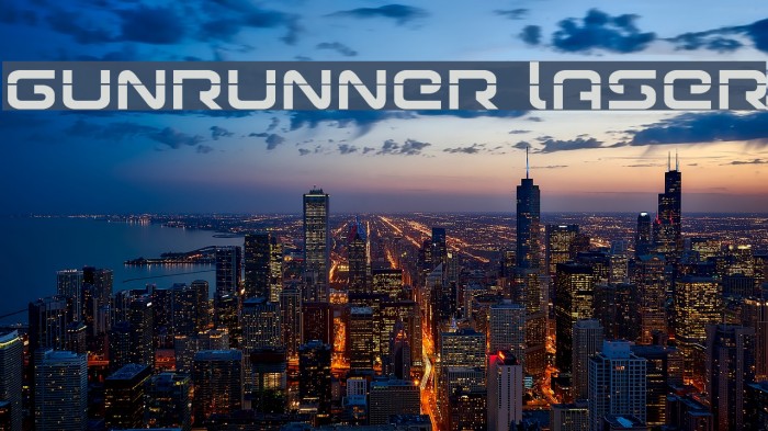 Gunrunner Laser Font examples