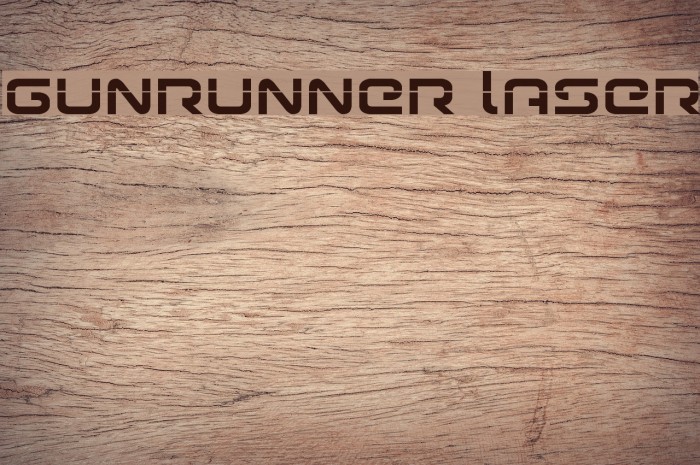 Gunrunner Laser Font examples