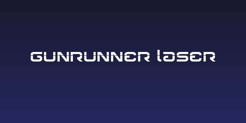Gunrunner Laser Social Header