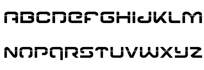 Gunrunner Laser Font LOWERCASE