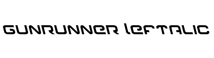 Gunrunner Leftalic Font
