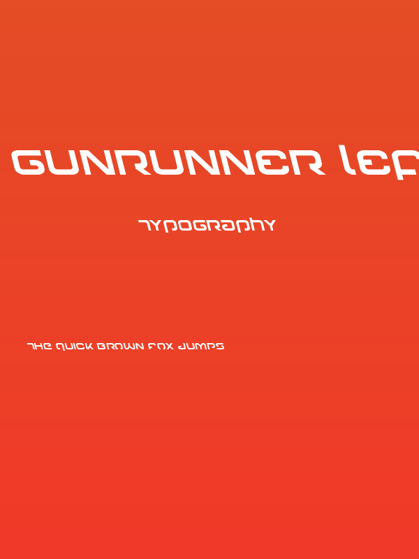 Gunrunner Leftalic Poster