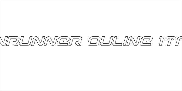Gunrunner Ouline Italic Logo
