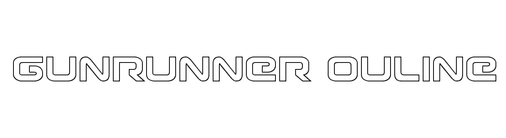Gunrunner Ouline Шрифта