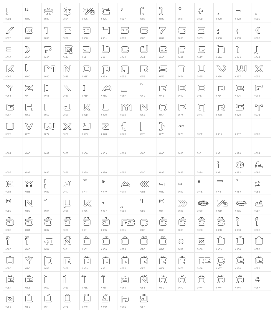 Gunrunner Ouline Character Map