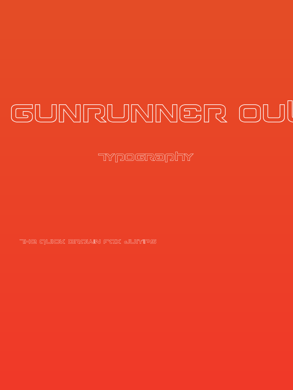 Gunrunner Ouline Poster