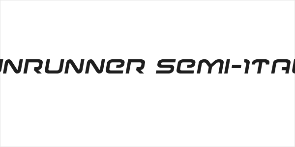 Gunrunner Semi-Italic Logo