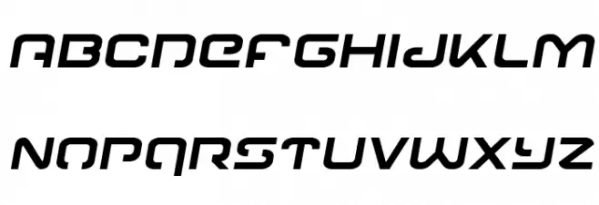 Gunrunner Semi-Italic フォント 小文字