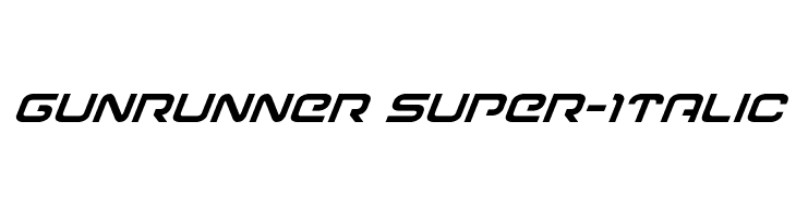 Gunrunner Super-Italic  Free Fonts Download