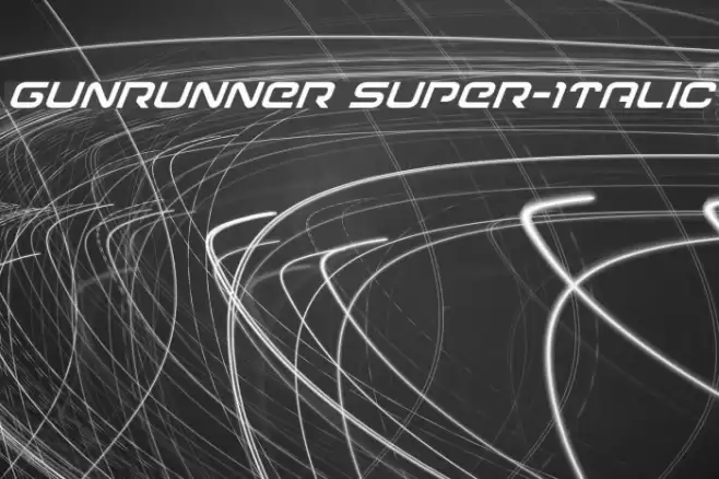 Gunrunner Super-Italic Fuentes examples