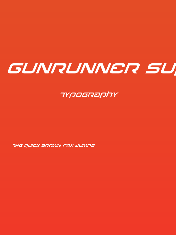 Gunrunner Super-Italic Poster