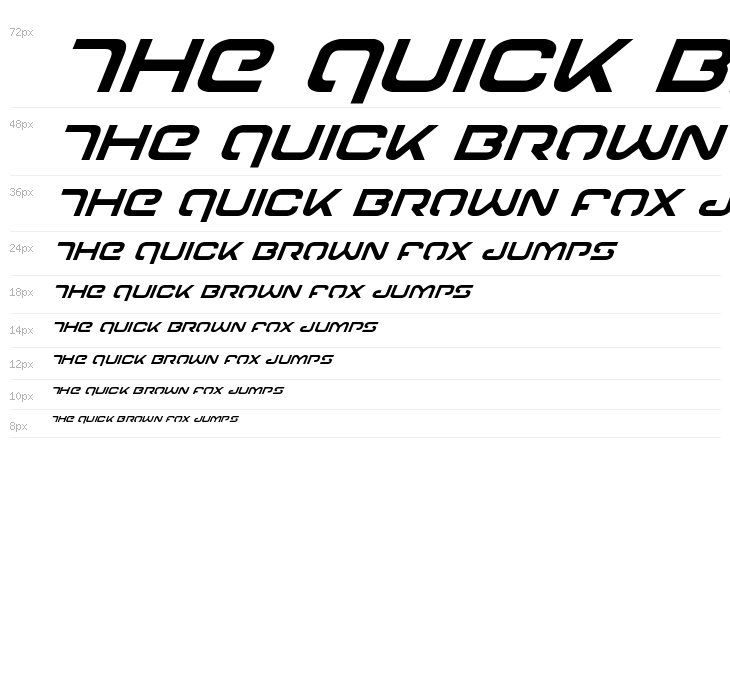 Gunrunner Super-Italic Waterfall